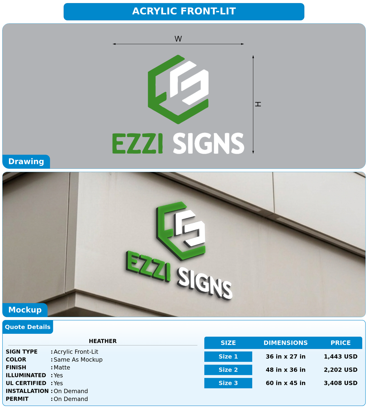 CUSTOM MOCKUP SIGN FOR heather