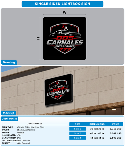 CUSTOM MOCKUP SIGN FOR Janet valles