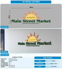 CUSTOM MOCKUP SIGN FOR Kimberly pittman