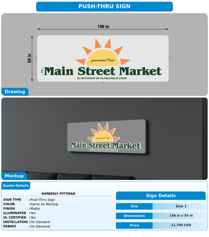 CUSTOM MOCKUP SIGN FOR Kimberly pittman