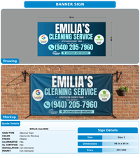 CUSTOM MOCKUP SIGN FOR Emilia Allegre