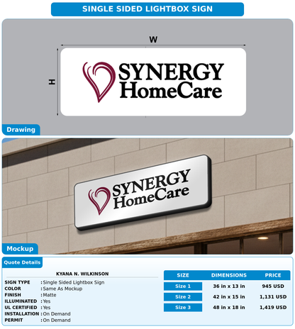 CUSTOM MOCKUP SIGN FOR Kyana N. Wilkinson