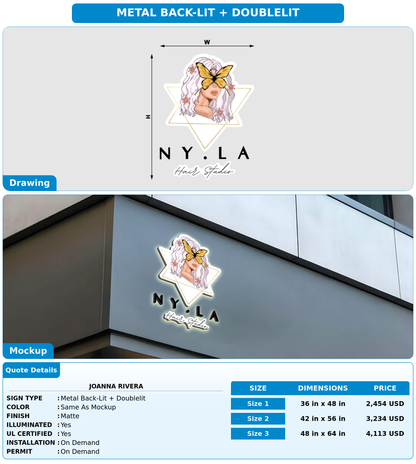 CUSTOM MOCKUP SIGN FOR Joanna Rivera