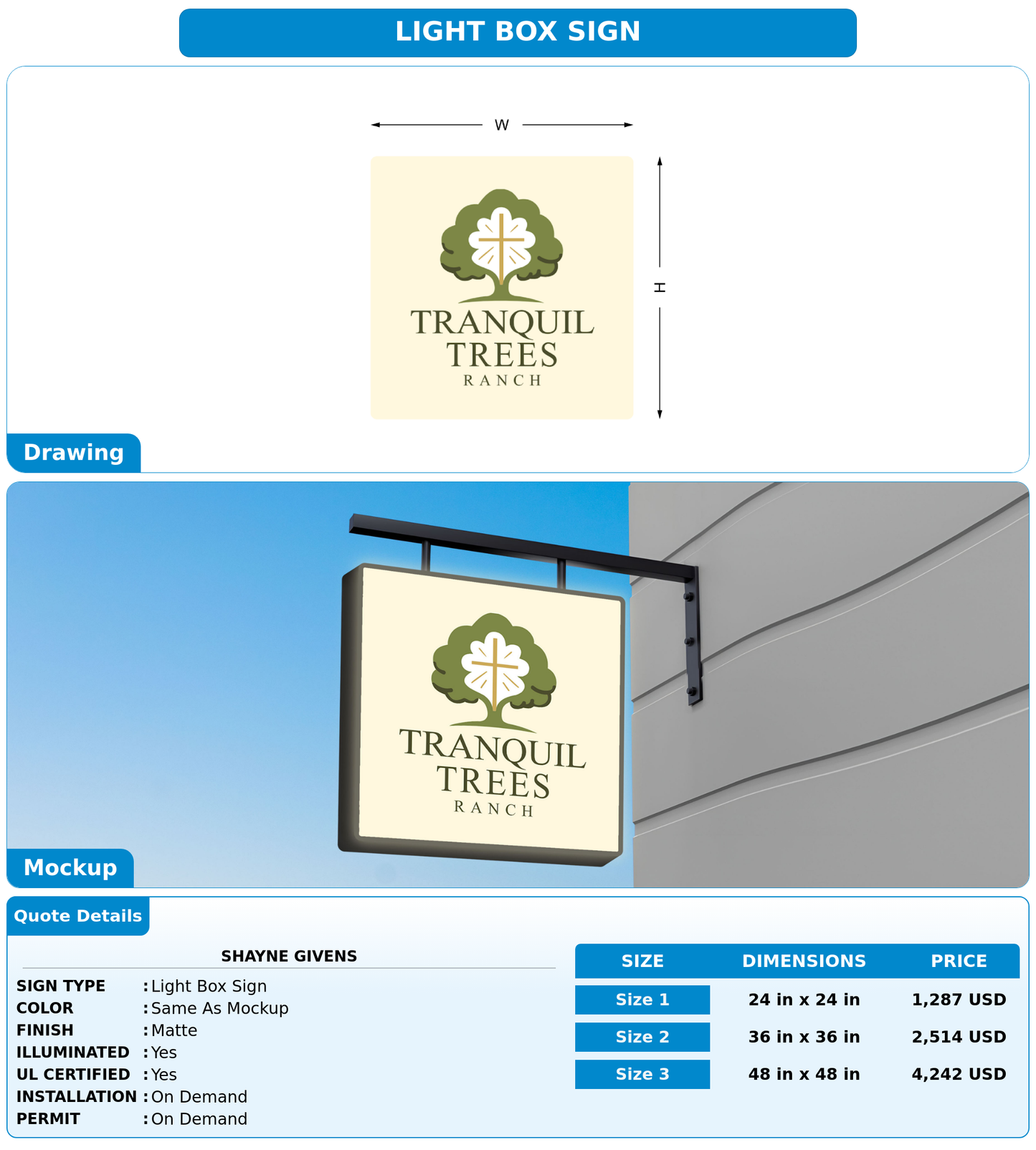CUSTOM MOCKUP SIGN FOR Shayne Givens
