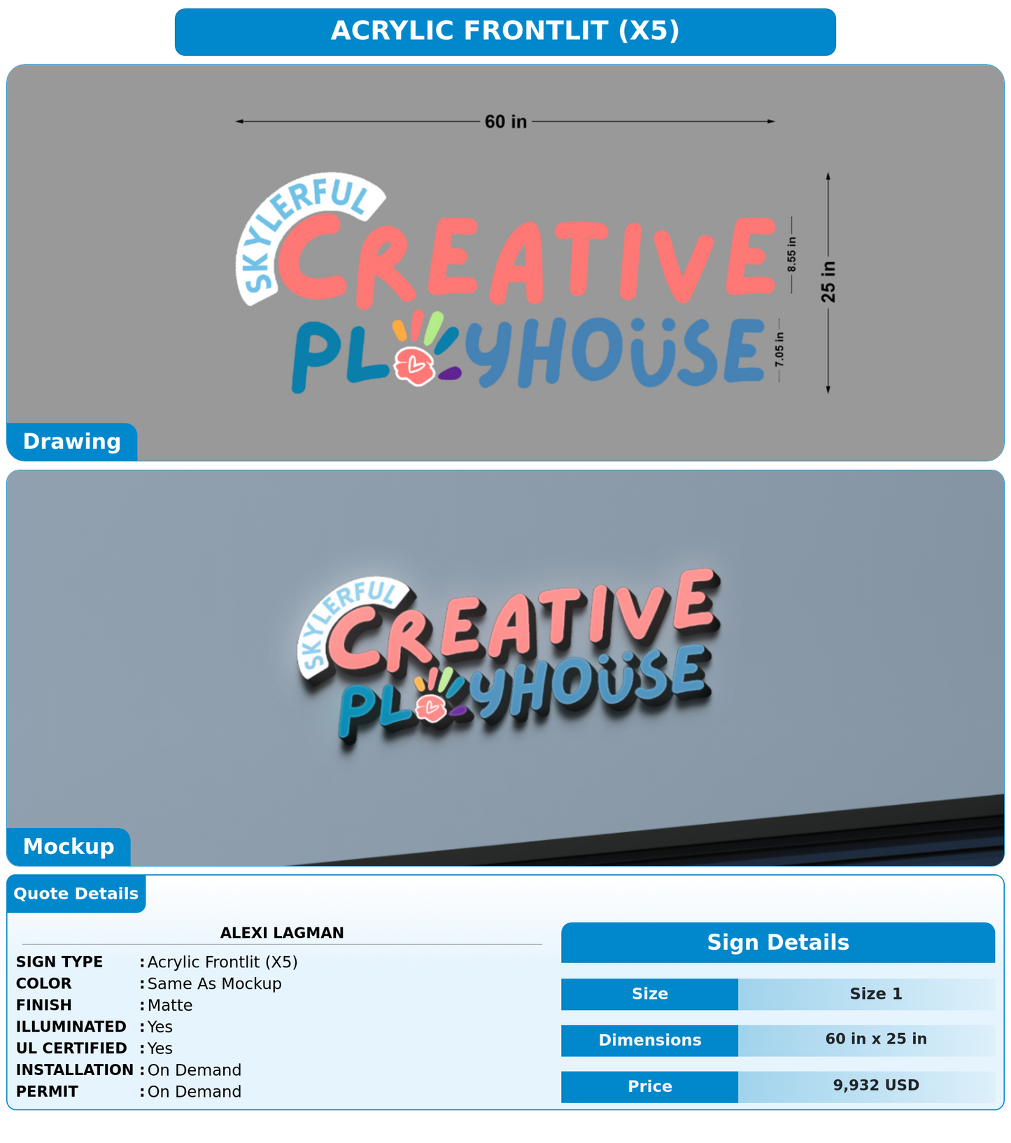 CUSTOM MOCKUP SIGN FOR Alexi Lagman