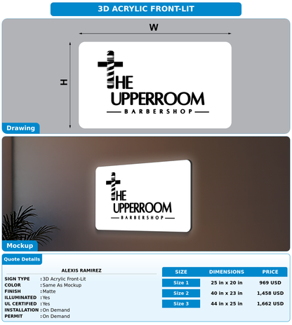 CUSTOM MOCKUP SIGN FOR Alexis Ramirez