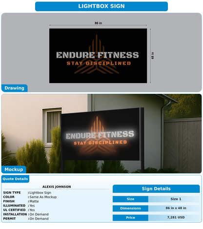 CUSTOM MOCKUP SIGN FOR Alexis Johnson