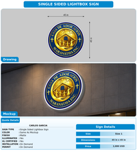 CUSTOM MOCKUP SIGN FOR Carlos garcia
