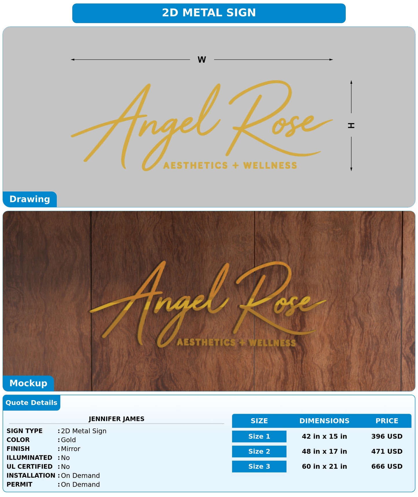 CUSTOM MOCKUP SIGN FOR Jennifer James