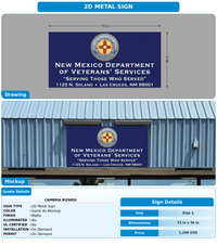 CUSTOM MOCKUP SIGN FOR Cambria Bizardi
