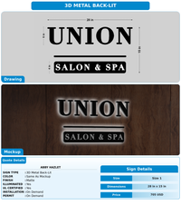 CUSTOM MOCKUP SIGN FOR Abby Hazlet