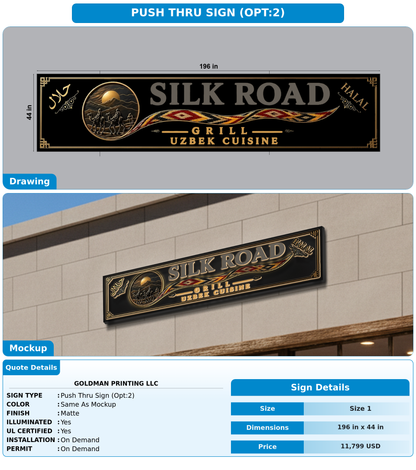 CUSTOM MOCKUP SIGN FOR Goldman Printing LLC
