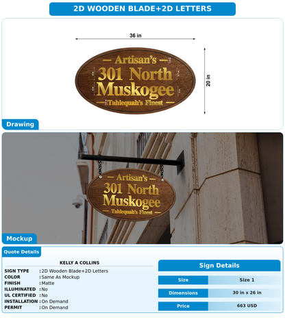 CUSTOM MOCKUP SIGN FOR Kelly A Collins