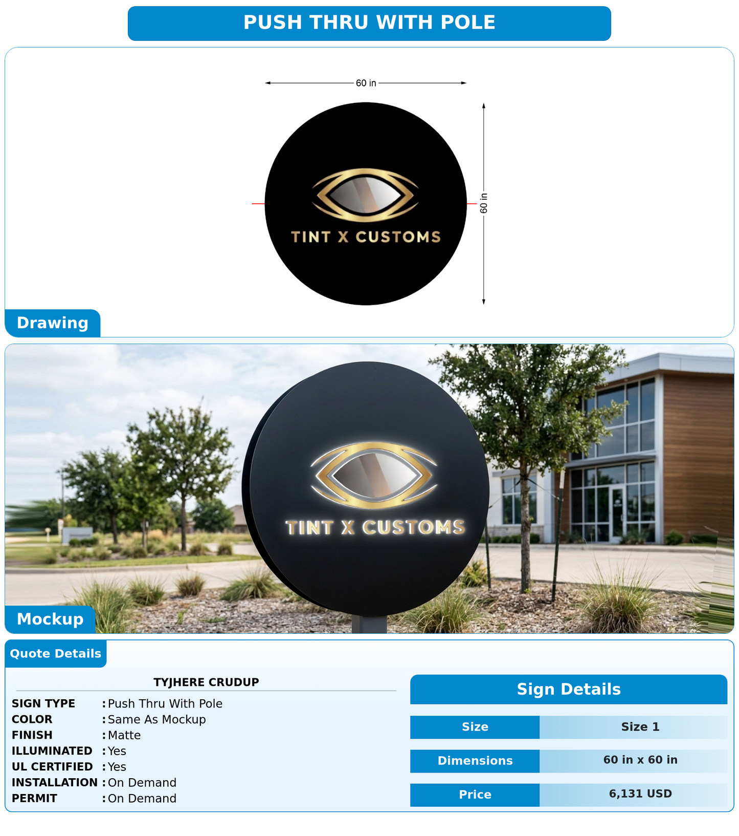 CUSTOM MOCKUP SIGN FOR tyjhere crudup