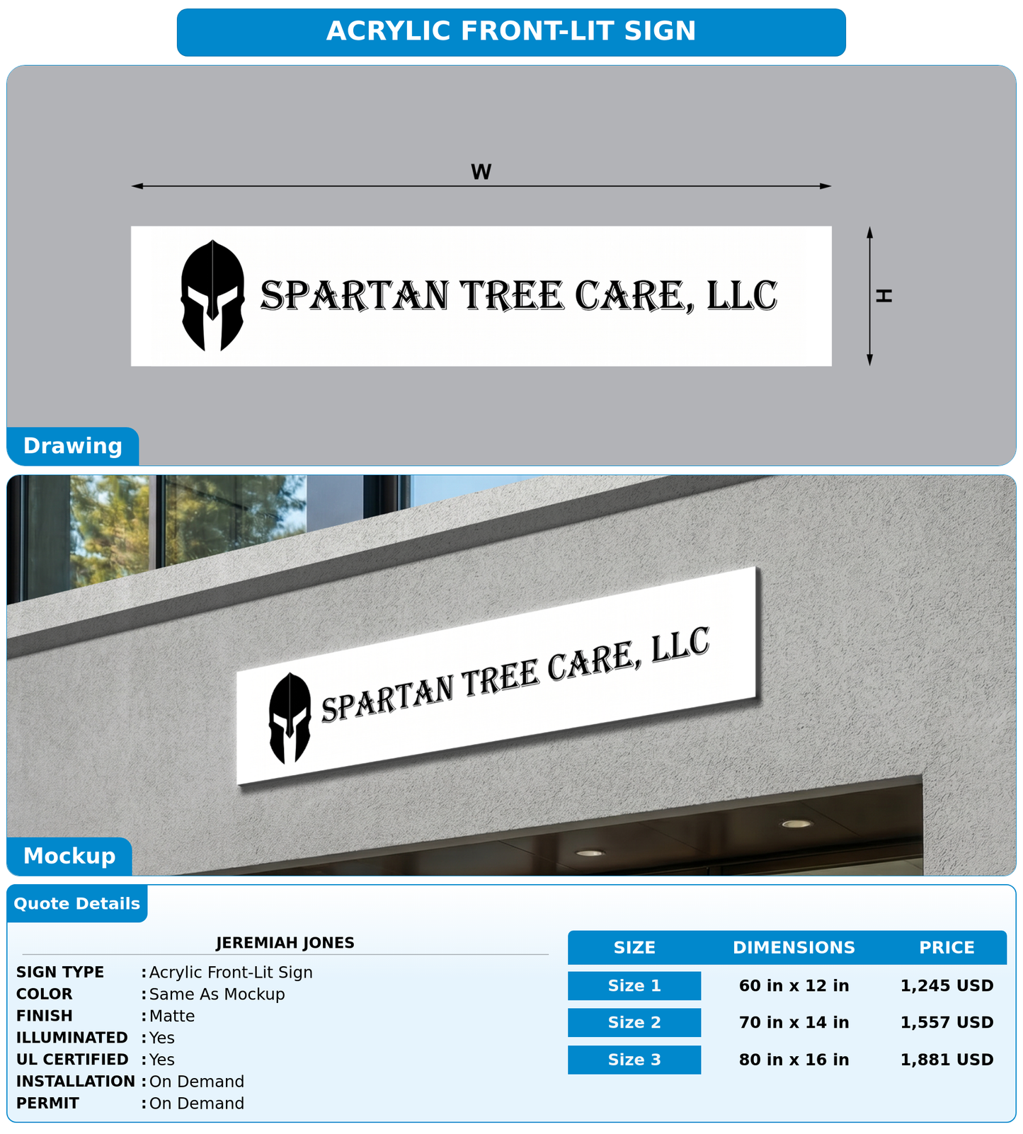 CUSTOM MOCKUP SIGN FOR Jeremiah jones