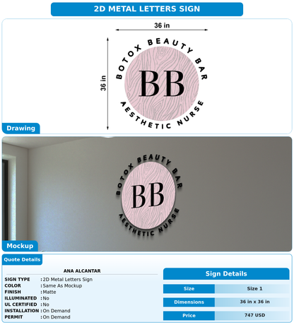 CUSTOM MOCKUP SIGN FOR Ana Alcantar