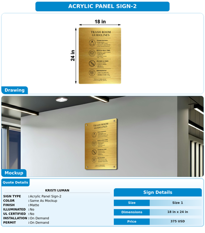 CUSTOM MOCKUP SIGN FOR Kristi Luman