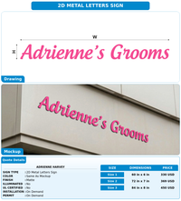CUSTOM MOCKUP SIGN FOR Adrienne Harvey