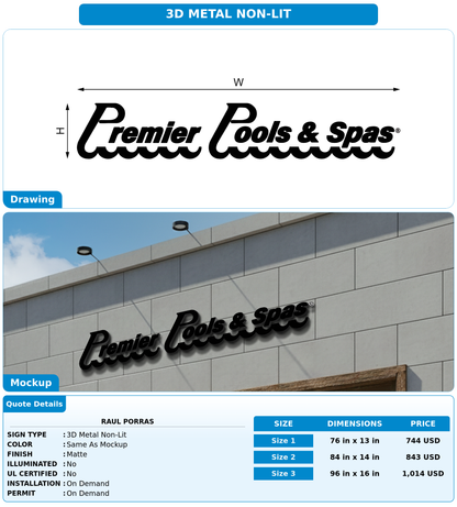 CUSTOM MOCKUP SIGN FOR Raul Porras