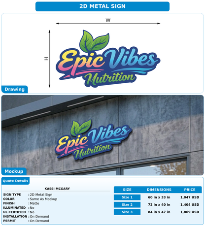 CUSTOM MOCKUP SIGN FOR Kassi McGary