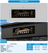 CUSTOM MOCKUP SIGN FOR Xavier Romero