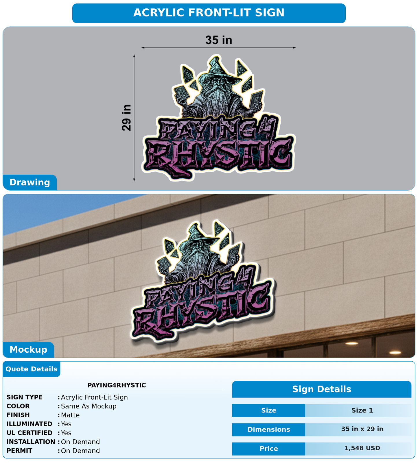CUSTOM MOCKUP SIGN FOR paying4rhystic