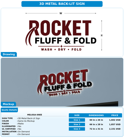 CUSTOM MOCKUP SIGN FOR Melissa Knee