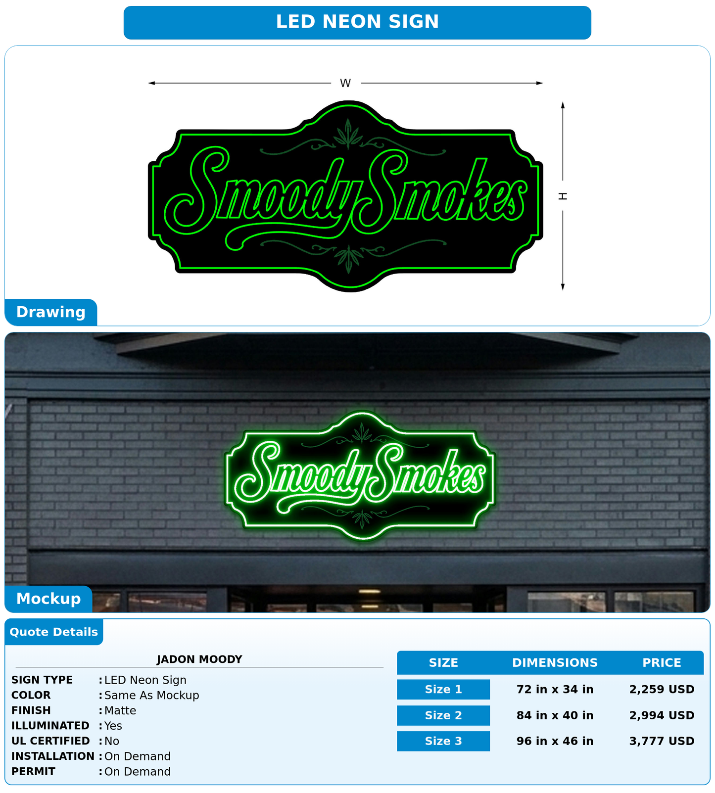 CUSTOM MOCKUP SIGN FOR Jadon Moody