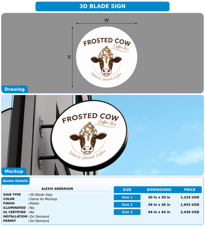 CUSTOM MOCKUP SIGN FOR Alexis Anderson
