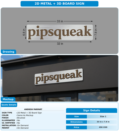 CUSTOM MOCKUP SIGN FOR Andrew Parpart