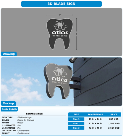 CUSTOM MOCKUP SIGN FOR Rumane Siingh