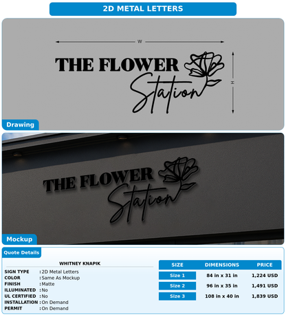 CUSTOM MOCKUP SIGN FOR Whitney knapik