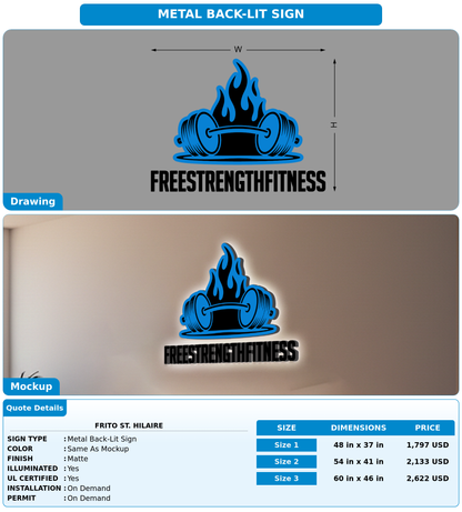 CUSTOM MOCKUP SIGN FOR Frito St. Hilaire