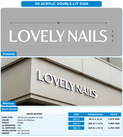 CUSTOM MOCKUP SIGN FOR David nguyen