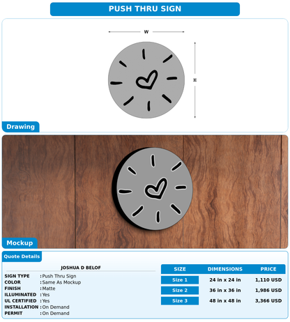 CUSTOM MOCKUP SIGN FOR Joshua D Belof