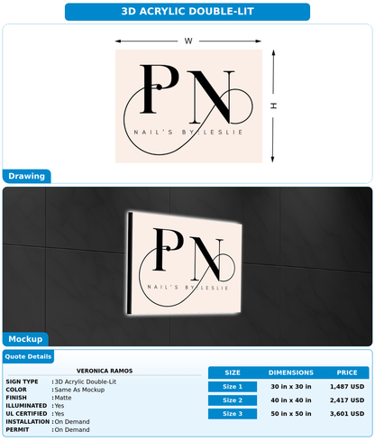 CUSTOM MOCKUP SIGN FOR Veronica Ramos