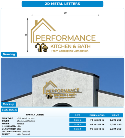 CUSTOM MOCKUP SIGN FOR Hannah Carter