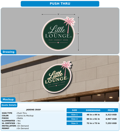 CUSTOM MOCKUP SIGN FOR Jadeine Crisp
