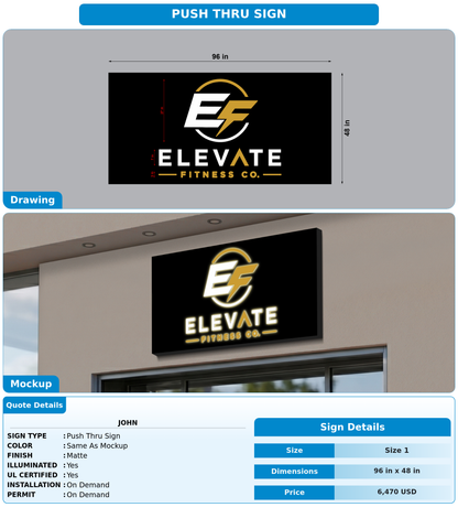 CUSTOM MOCKUP SIGN FOR John