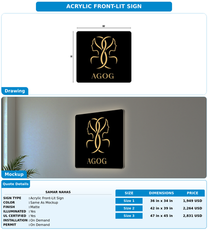 CUSTOM MOCKUP SIGN FOR Samar Nahas