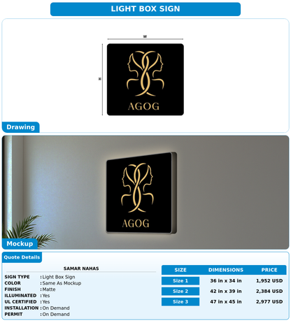 CUSTOM MOCKUP SIGN FOR Samar Nahas
