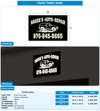 CUSTOM MOCKUP SIGN FOR Roger Pierce