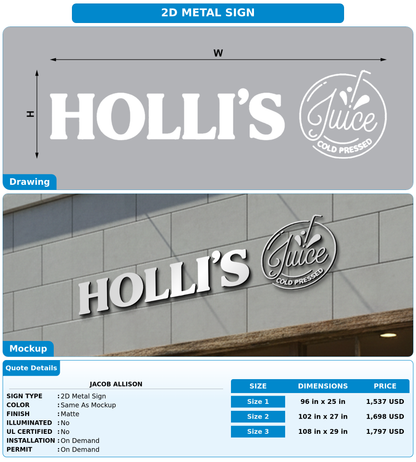 CUSTOM MOCKUP SIGN FOR Jacob Allison