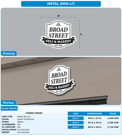 CUSTOM MOCKUP SIGN FOR Sandra Spears