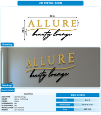 CUSTOM MOCKUP SIGN FOR Gina Nuss