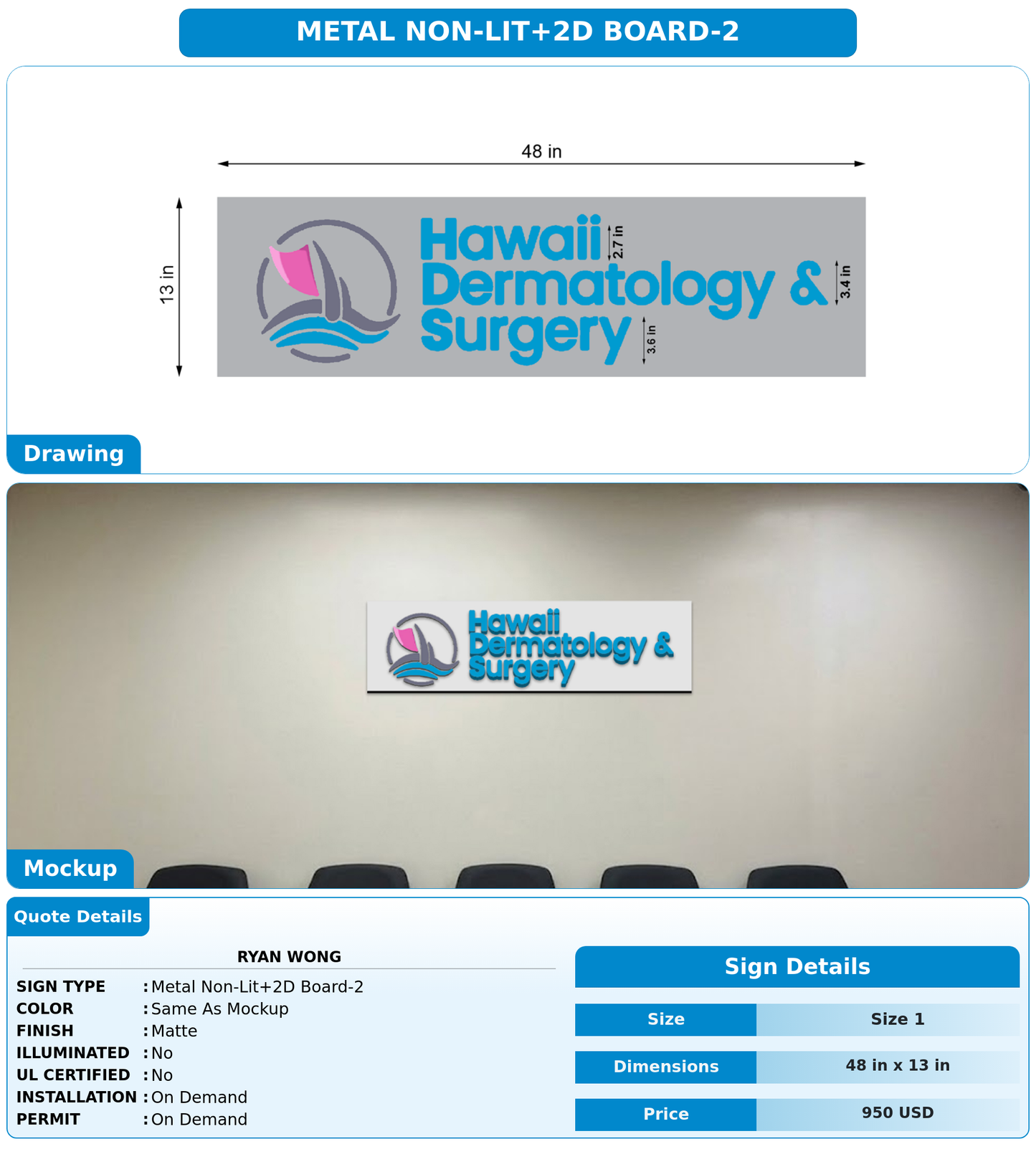 CUSTOM MOCKUP SIGN FOR Ryan Wong