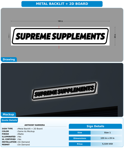 CUSTOM MOCKUP SIGN FOR Anthony Barrera