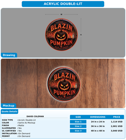 CUSTOM MOCKUP SIGN FOR David Coleman