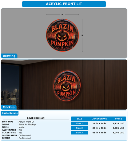 CUSTOM MOCKUP SIGN FOR David Coleman