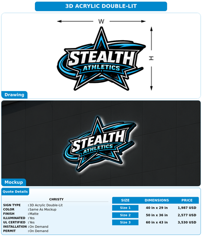CUSTOM MOCKUP SIGN FOR Christy